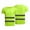 Yellow, variant on Reflective T-shirt Fluorescent Yellow Orange High Visibility Safety Work Running Shirt Summer Breathable Work Shirt Summer