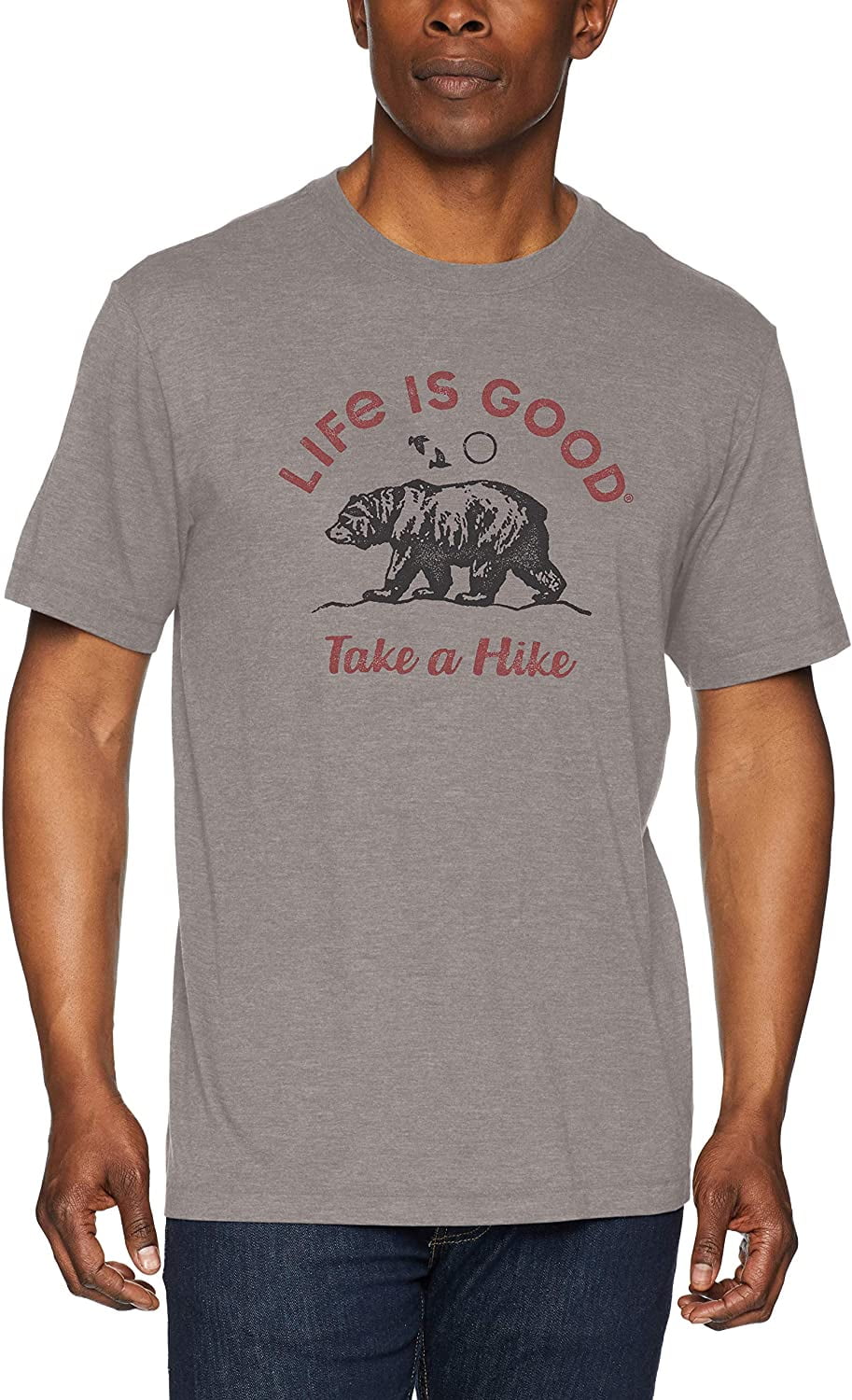 Life is Good Mens Cool Cotton Blend Graphic T-Shirt 