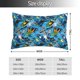 thumbnail image 2 of Fotbe snow board blue Funda de Almohada Decorativa Estilo Occidental, Lujo en Algodón, Fundas para Almohadas King, Cojín Estampado para Decoración del Hogar-14"x20", 2 of 6