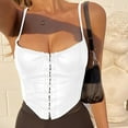 thumbnail image 2 of Sngxgn Womens Tank Tops Summer Tank Shirt V-Neck Sleeveless Blouse Camisole(White,M), 2 of 7