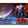 thumbnail image 7 of 5-in-1 Construction Vehicles Transform Into Robot Action Figures Assemble Into Giant Pull-Back Truck for Kids Boys & Girls, 7 of 7