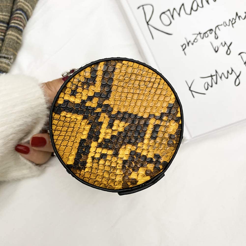 YOUI-GIFTS Women Snake Skin Crossbody Bag Fashion Handbag Shoulder Bag Purse with Chain Strap
