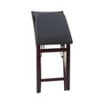 thumbnail image 6 of Wooden Folding Counter Stool With Cushion Seat and X Shape Back, Brown-Saltoro Sherpi, 6 of 12