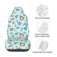 thumbnail image 3 of Lsque Sea Shells 2 Pattern Car Seat Covers for Front Seats , Waterproof Seat Covers for Cars, Sporty Front Seat Covers,Car Seat Cover Protector Front Seats, 3 of 5