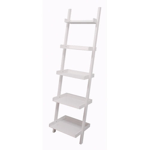 Five Tiered Leaning Bookcase