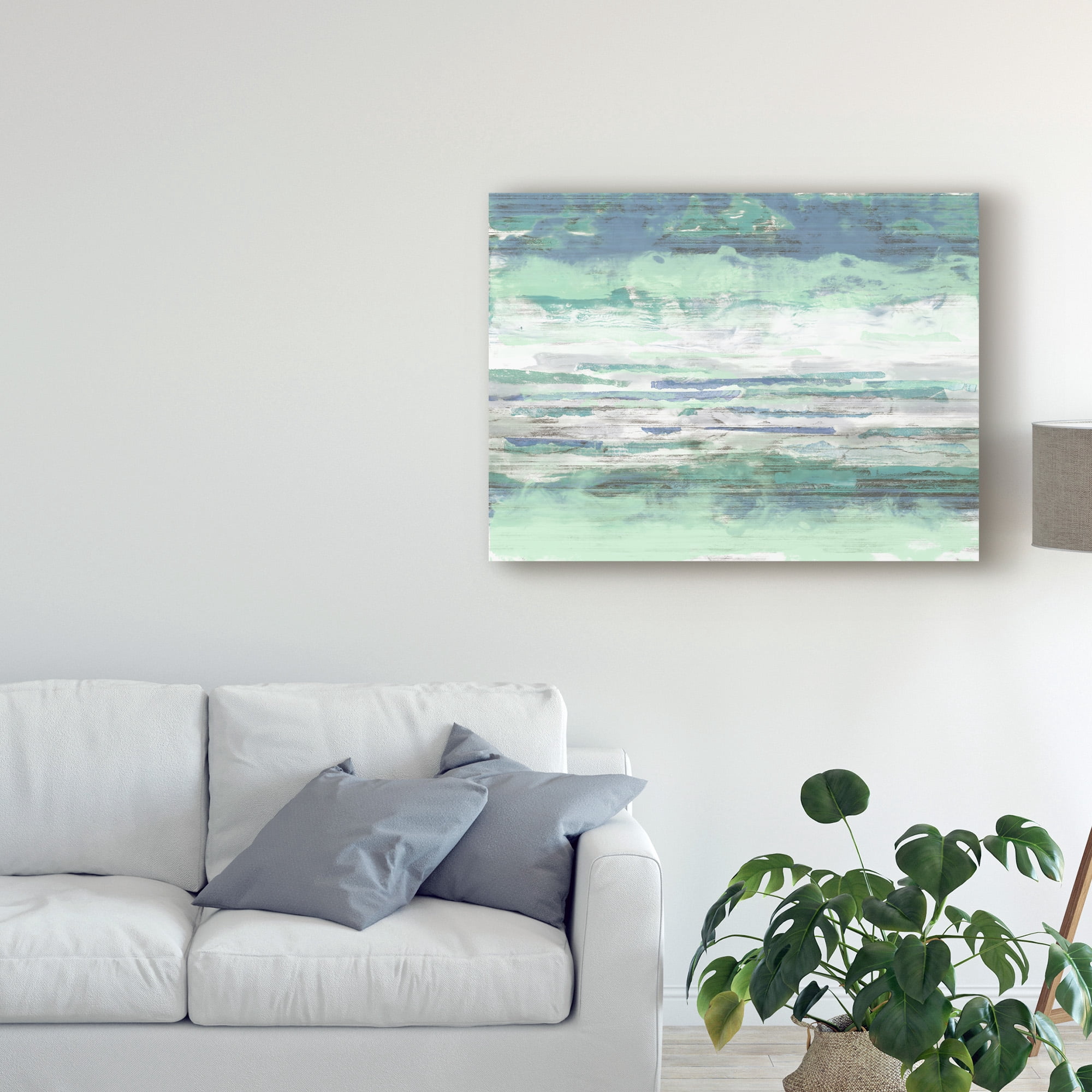 Trademark Fine Art 'Seascape Striations I' Canvas Art by Jennifer Goldberger
