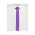 thumbnail image 5 of INSPIRE CHIC Men's Self-tied Solid Color Neckties Flat Neckwear Knitted Ties Deep Purple, 5 of 5
