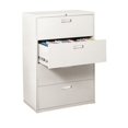 thumbnail image 3 of Sandusky Lee 600 Series 36" 4-Drawer Lateral File, Navy Blue, 3 of 7
