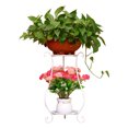 thumbnail image 1 of Labymos Two-Tier Metal Plant Stand Flower Pot Holder Planter Shelf Display Rack Storage Organizer for Balcony Garden Home Decor, 1 of 7