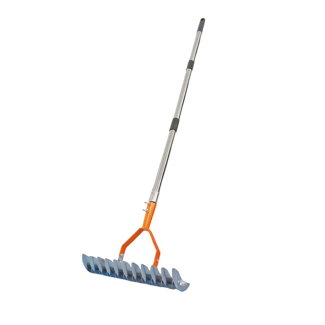 Almencla Lawn Thatching Rake Ergonomic Dethatching Rake for Outdoor Gardens Farmland 1.3m rod