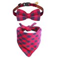 thumbnail image 1 of Dinheiro Bufanda para Collar de Perro, HAOPINSH Bufanda para Perro a Cuadros Bufanda con Babero Cuadrado de algodón Lavable de búfalo con Cuello, 1 of 5