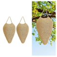 thumbnail image 1 of 2 Pack Large Crochet Wasp Nest Deterrent Hanging Fake Nest Wasp Nest Decoy Hanging Wasp Deterrent Wasp Deterrent, 1 of 3