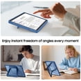 thumbnail image 3 of Fintie Shockproof Case for Samsung Galaxy Tab A11+ Plus 2025/ A9+ Plus 11 Inch 2023, Slim Frosted Hard Cover with Multi-Angle Kickstand, Navy, 3 of 8