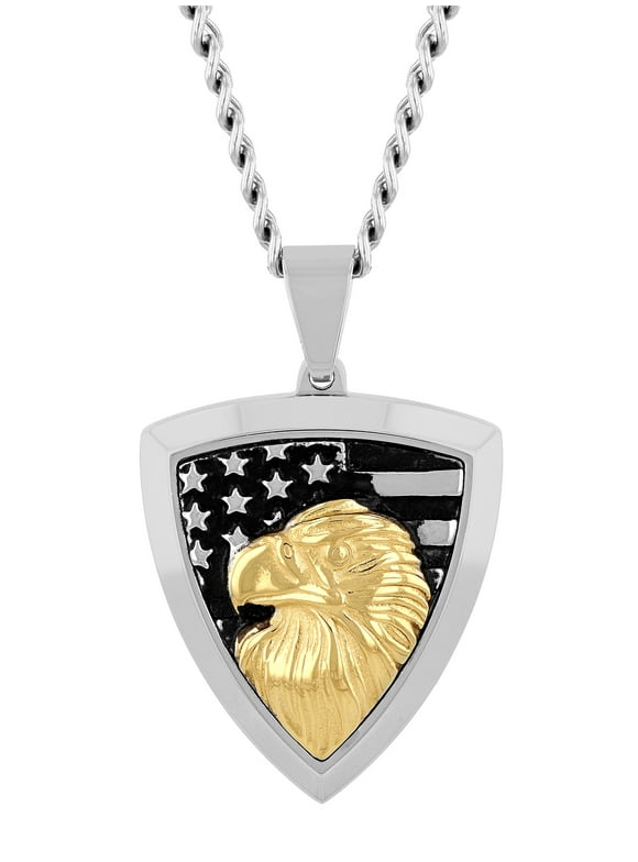 Mens Gold Eagle Pendant