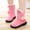 Pink, variant on Luogg Kids Baby Girls Princess Shoes Fashion Bowkont Cotton Boots Snow boots Princess Soft Shoes Fashion Cotton Boots Ankle Boots Size 5.5-6 Years Black