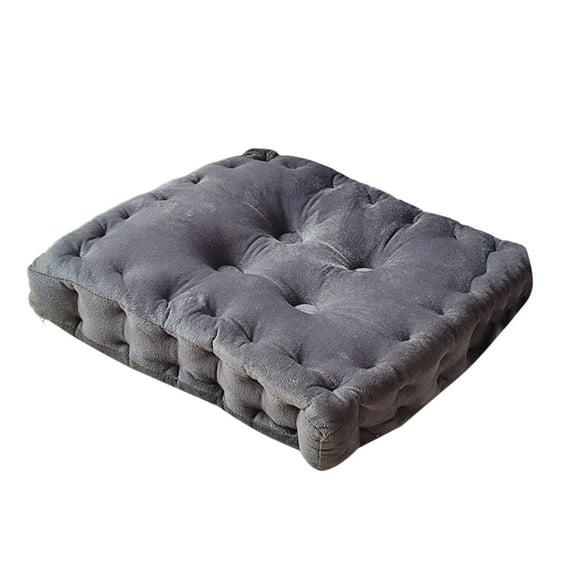 Floor Pillow & Cushion, Thick Square Seat Pad, Soft Tufted Seating Pouf for Indoor/Outdoor Yoga Bench Rocking Chair Room Tatami Sofa,16"x16"