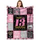 thumbnail image 1 of LHSHID Teenage Girls 13th Birthday Gifts Throw Blanket Happy 13th Birthday Decorations Blanket for Girls Birthday Gifts for 13 Year Old Girl Daughter Bestie Sister 40"x50", 1 of 7