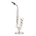 thumbnail image 1 of Mini Modèle de Saxophone, Modèle de Saxophone Miniature Cuivre Portable Exquis Léger pour les Amateurs de Musique, 1 of 8