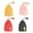A, variant on Peggybuy 4pcs Car Key Bag Multifunctional PU Small Keys Pouch Pull Type Unisex for Travel