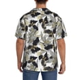 thumbnail image 3 of Kdxio Men's Hawaiian Shirt for Men Short Sleeve Shirt Abstract Watercolor Summer Casual Holiday Beach Button Down T-Shirts, 3 of 7