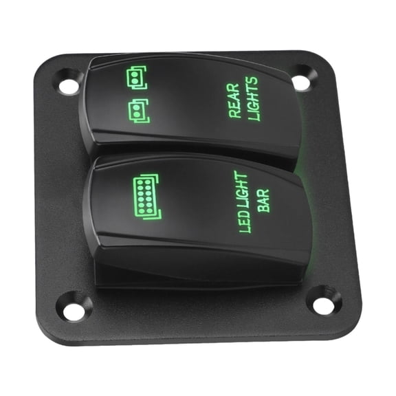 Marine Grade Rocker Switches Panel With IP65 Rating 2/3 Circuit Control For Off Road Vehicles Boats With Illuminating