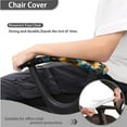 thumbnail image 4 of FKELYI Vintage Sunflower Butterfly Print Office Chair Slipcovers with 2 Pcs Armrest Covers Stretch Fabric Computer Chair Cover for Armchair Swivel Chair Home Office Decor, 4 of 7