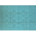 thumbnail image 1 of Ahgly Company Indoor Rectangle Oriental Light Blue Traditional Area Rugs, 7' x 9', 1 of 4