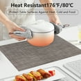 thumbnail image 6 of VCVCOO Placemats Set of 6 - Vinyl Heat Resistant Table Placemats - Easy Clean Wipeable Washable Durable PVC Table Mats for Indoor Dining, 6 of 10