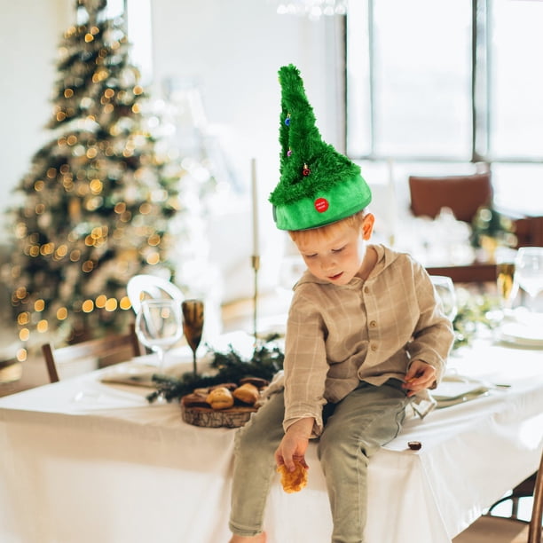 Sombrero de música de vídeo, juguete navideño para niños, regalo, decoración navideña, regalo de cumpleaños