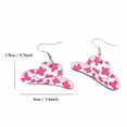 thumbnail image 6 of SmartBy 1 Pair of Earrings Stylish Wooden Cowgirl Style Earrings Lightweight Dangle Western Hook Piercing Earrings, 6 of 7