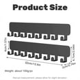 thumbnail image 2 of 2-Pack Key Holders Set, Jademall No Drilling Key Racks with 8 Hooks, Wall Mount Self-Adhesive Key Rack, Decorative Key Holder for Hallway, Entrance Door, Garage, Bathroom, and Kitchen - Black, 2 of 9