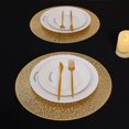 thumbnail image 2 of Placemats Snowkingdom Gold, set de 18 unidades, 38 cm, vinilo redondo, 2 of 7