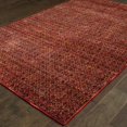 thumbnail image 3 of 9' X 12' Red Gold And Blue Geometric Power Loom Stain Resistant Area Rug, 3 of 6