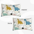 thumbnail image 4 of Naloa Cute Dinosaurs Pillowcase, Throw Pillowcase, Wrinkle-Free, Stain-Resistant with Hidden Zipper for Bedroom Sofa - 16"x24", 4 of 9
