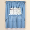 thumbnail image 3 of Collections Etc Solid Textured Swag Window Valance with Rod Pocket Top for Easy Hanging, 3 of 5