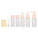 thumbnail image 1 of Botellas de artículos de tocador de viaje, diseño transparente recargable, contenedores de viaje portátiles seguros y ecológicos de amplia aplicación, 1 of 8