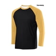 thumbnail image 2 of Men's Long Sleeve Shirts Breathable Soft Mesh Sport Muscle Tee Raglan Long Sleeves Round Neck T-Shirt,Men's and Big Men's Sizes S-3XL, 2 of 3