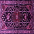 thumbnail image 1 of Ahgly Company Indoor Square Persian Purple Traditional Area Rugs, 8' Square, 1 of 4