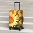 thumbnail image 2 of Lsque Golden Sunflower In Field Printed Luggage Cover, Travel Luggage Protector,Scratch and Dirt Resistant, Fits 18-32 Inch Luggage - Medium, 2 of 9