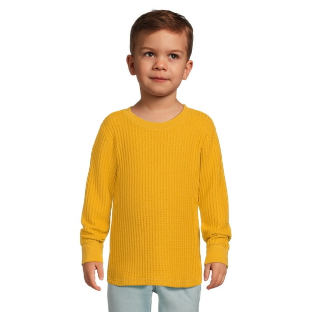 Garanimals Toddler Boy Long Sleeve Waffle Knit TShirt, Sizes 12M5T