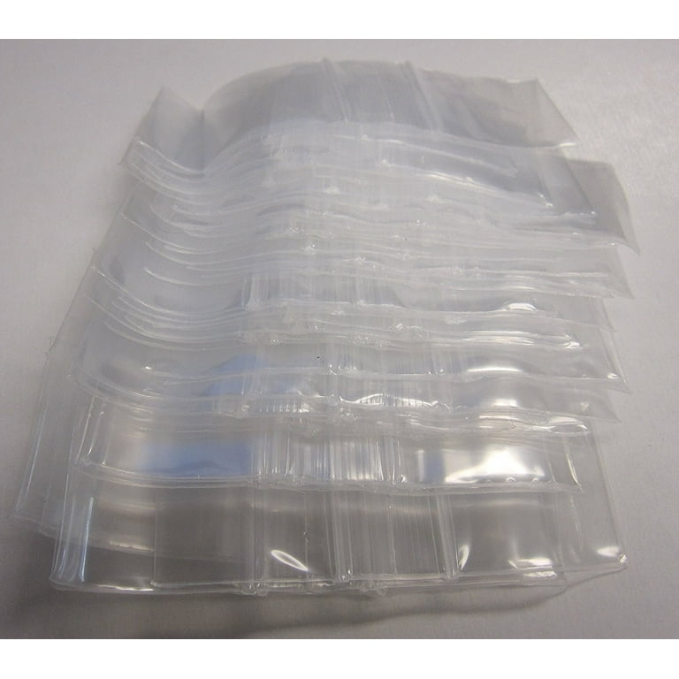 Zip Lock Pouch Bags (6 inch x 8 inch, 100 Pieces, Transparent)