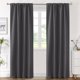 thumbnail image 2 of Cortinas opacas con aislamiento térmico, paneles de tratamiento de ventanas, cortinas opacas para oscurecer la habitación, para sala de estar, lengüeta trasera/bolsillo para barra, cortinas para dormitorio, 52 x 84 pulgadas, salvia clara, 2 paneles, gris carbón, 42 pulgadas de ancho x 84 pulgadas de largo, 2 of 5