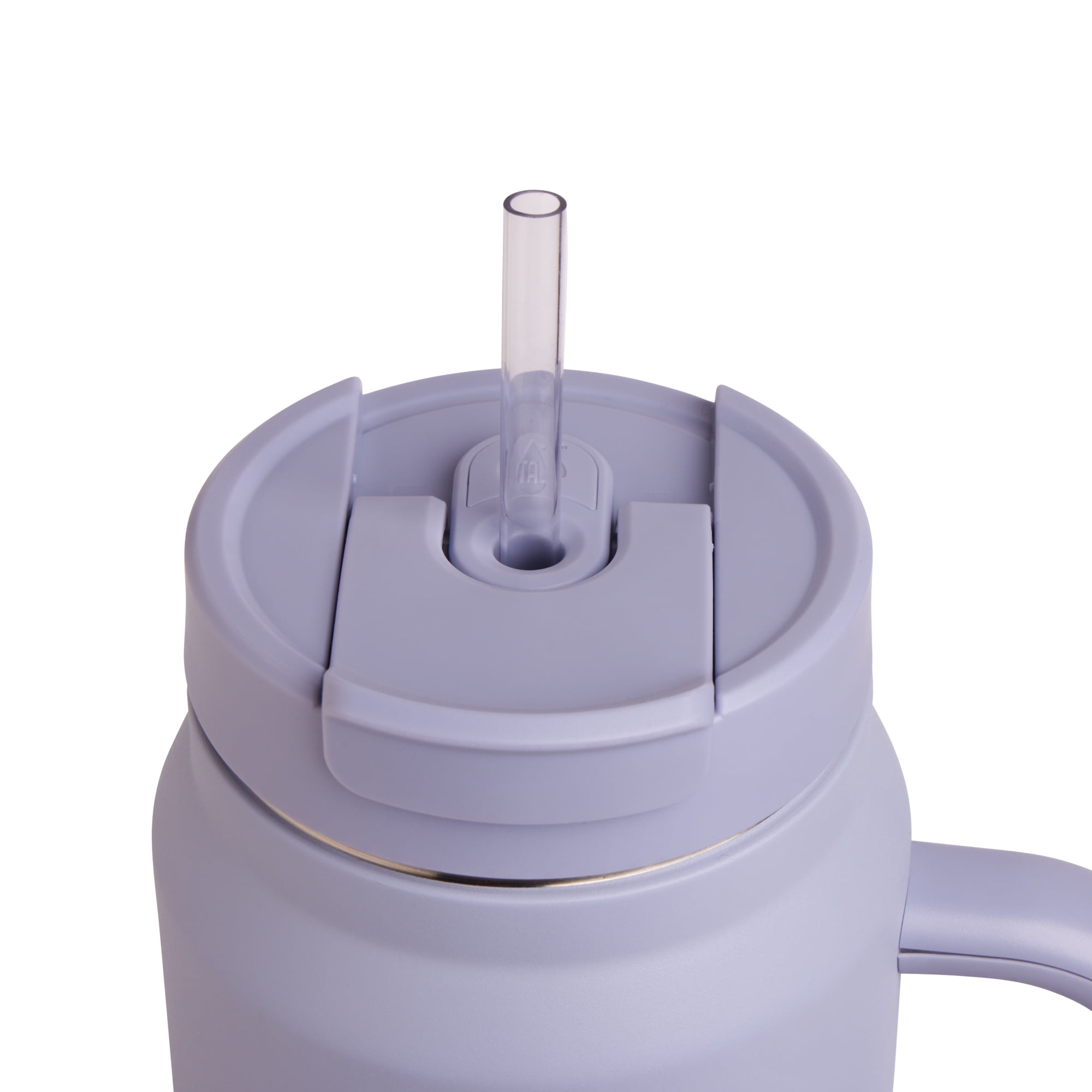 TAL Stainless Steel Hudson Tumbler with Straw 64 fl oz, Gray Blue