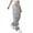 *Gray, variant on VBVC Women's High Waist Drawstring Cargo Pants, Breathable Wide Leg Trousers For Women, Ladies' Casual Streetwear Baggy Pants with Pockets,Black,S-2XL