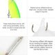 thumbnail image 5 of 3Pcs Feather Fishing Lures Spinner Spoon Artificial Fish Baits with Treble Hook Tackle, 5 of 5