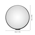 thumbnail image 2 of FONDOTIN Miroir d'Angle Convexe Noir Grand angle pour Sécurité Routière Extérieure et Visibilité de Stationnement, 2 of 7