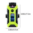 thumbnail image 2 of Latrodar Mech Style Cool Light Effect Gyroscope Lighter LED Battery Display USB Charging Three Lighting Cool Windproof Lighter Novelty Yellow 4x2.8 Inch Home Es, 2 of 4