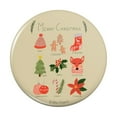 thumbnail image 1 of Making Christmas Merry with Cookies Holly Fox Pinback Button Pin, 1 of 5
