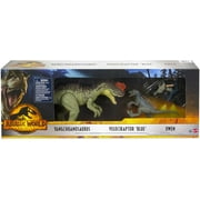 Mattel Jurassic World: Dominion 3 Toy Bundle: Owen & Blue Velociraptor