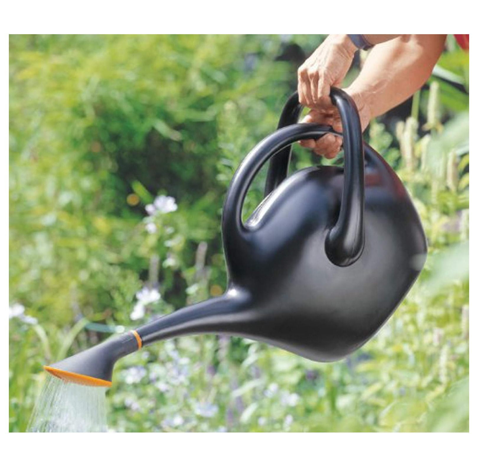 Easy Pour Watering Can, 2.6 Gallon, Black (20-47287CP)